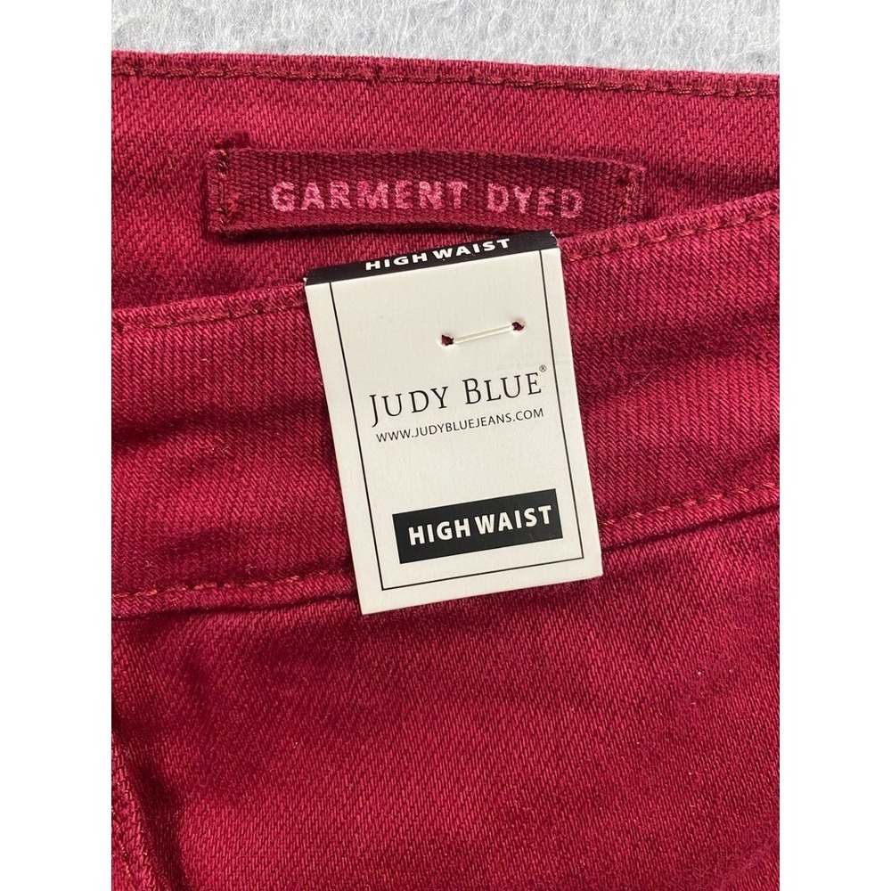 Judy Blue Jeans‎ Womens Size 11/30 Red Skinny Fit High Waist Tummy Control NWT - Picture 8 of 12
